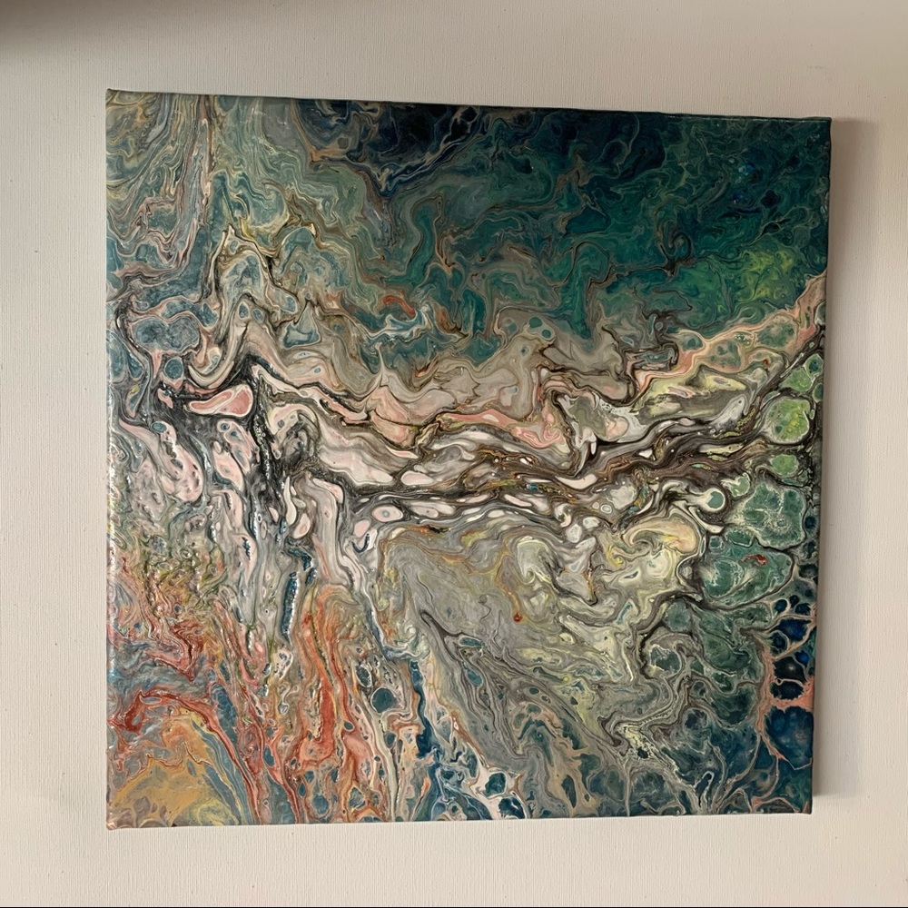 “Ice Cream Melting” Original Abstract Painting